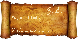 Zajácz Lipót névjegykártya